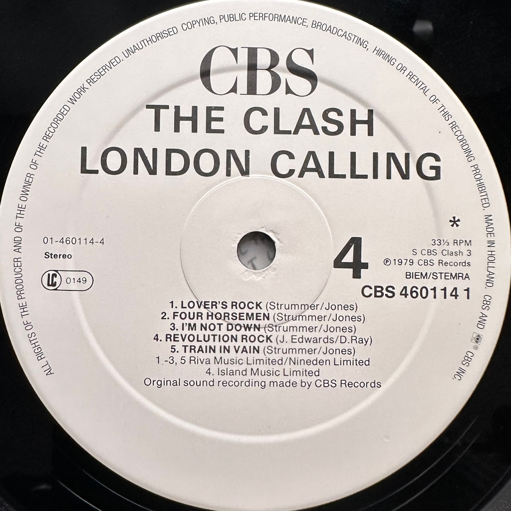 The Clash ‎– London Calling 2LP (Голландия 1987г.)