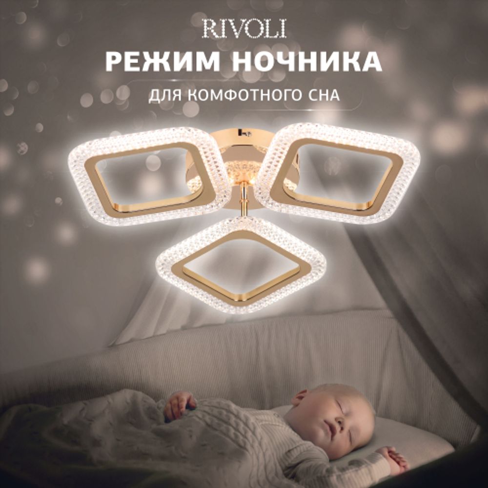 Светильник потолочный светодиодный Rivoli Dorinata 6179-701 LED 48Вт 3000-6000К с пультом | Rivoli