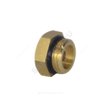 Футорка латунь Ду 15х8 (1/2"х1/4") с резиновым кольцом НР/ВР Апогей 310013