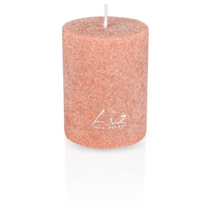 Свеча цилиндрическая Luz your senses 8см Вельвет коралловый