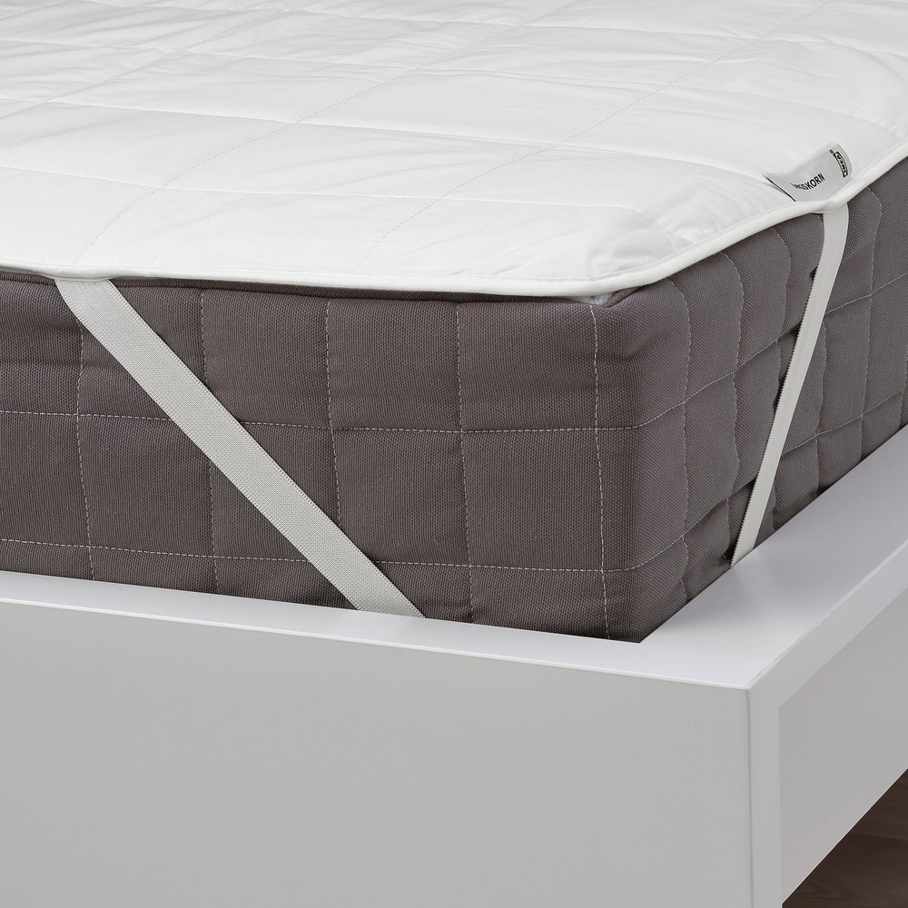 IKEA ÄNGSKORN  (ИКЕА ЭНГСКОРН)  -  Наматрасник - белый 120x200 см