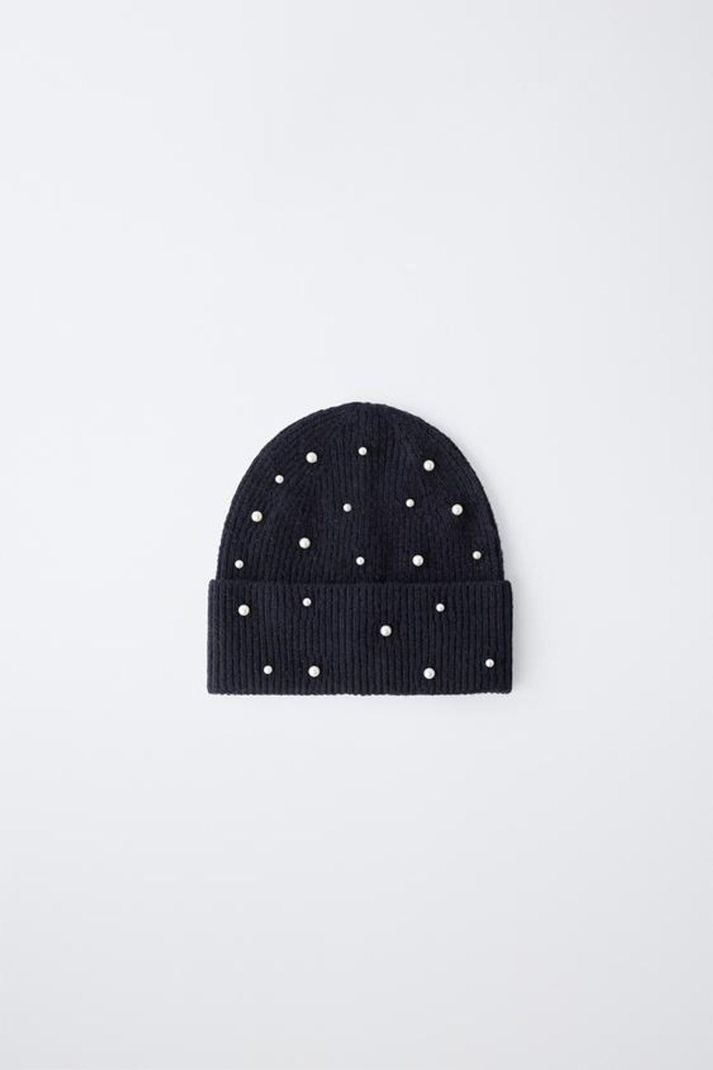 ZARA ШАПКА С БУСИНАМИ, МОРСКОЙ СИНИЙ