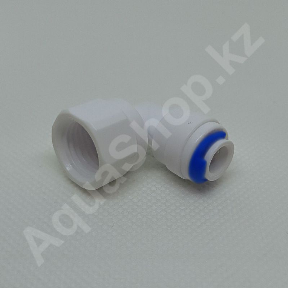 Фитинг QT-14A угловой 1/4"(f) x 1/4"(ВР)