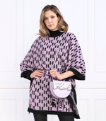 кожаная сумка-мессенджер k/signature sm Karl Lagerfeld - фиолетовый(230W3087)