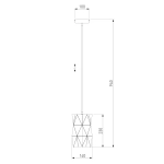 Подвесной светильник лофт с плафоном 50145/1 черный, E27х1