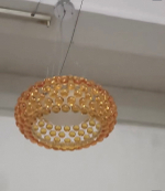 Pendant design lamp CABOCHE media by Foscarini (Amber)