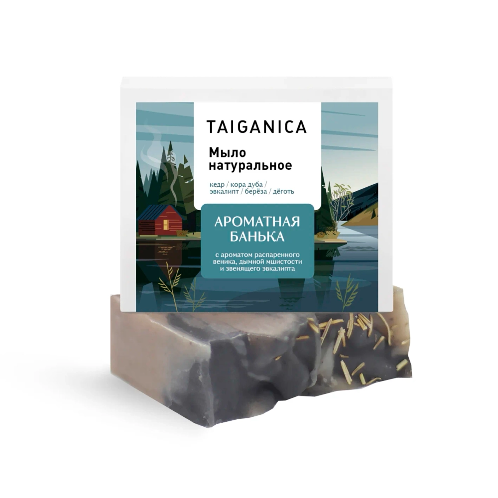 Мыло натуральное "Ароматная банька", ТМ TAIGANICA