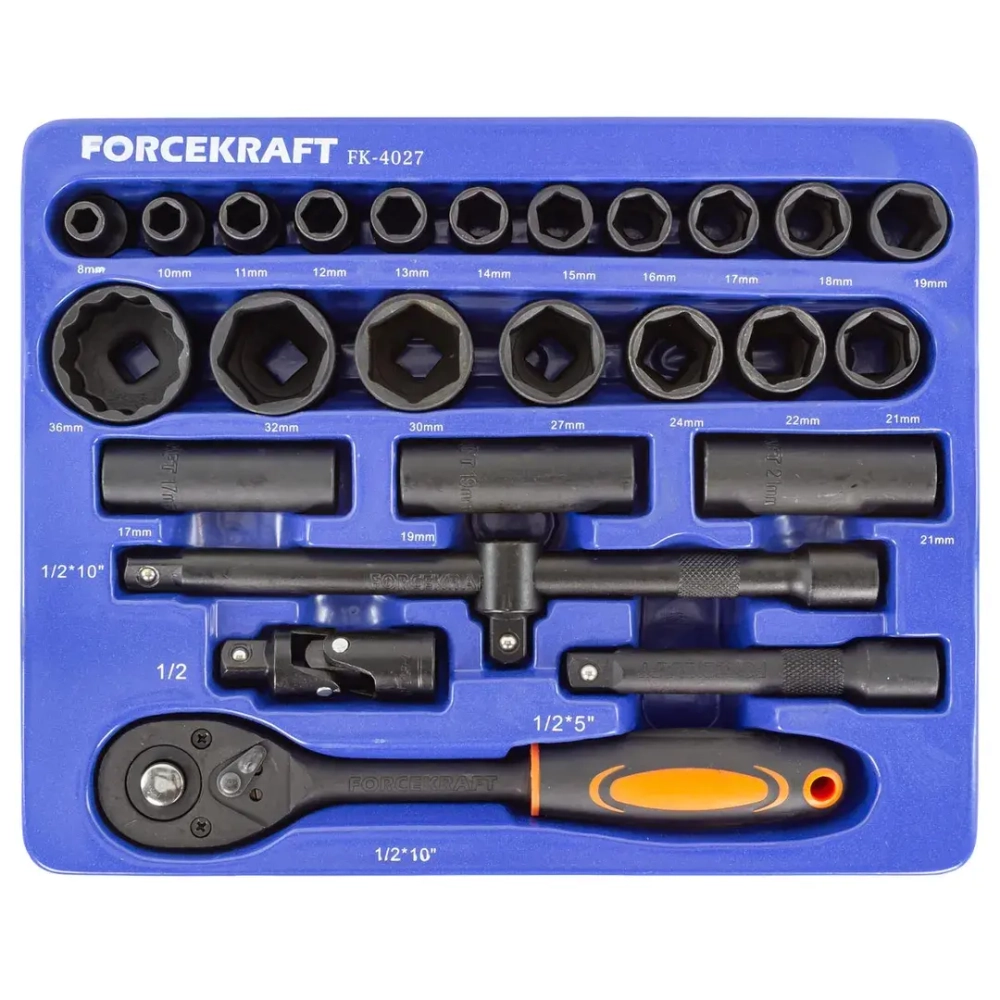 Набор инструментов 26пр. 1/2'' FORCEKRAFT FK-4027