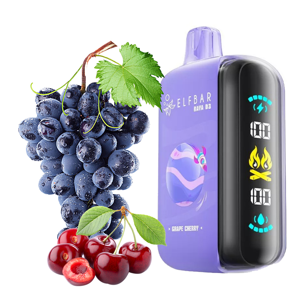 ELF BAR RAYA D3 - Grape Cherry (5% nic)