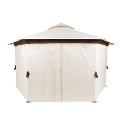 Шатер садовый Green Glade Gexagon Big Beige (сторона 250 см, площадь 16 м²)