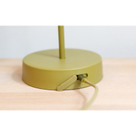 Лампа настольная oscar usb, 14,5х14,5х34 см, оливковая