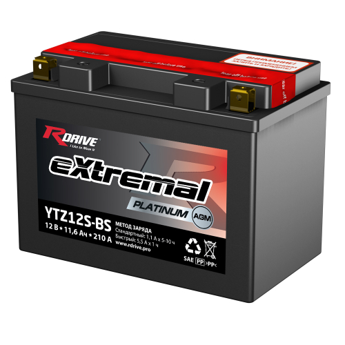 Купить Аккумулятор мото RDRIVE eXtremal Platinum 11 А/ч L+