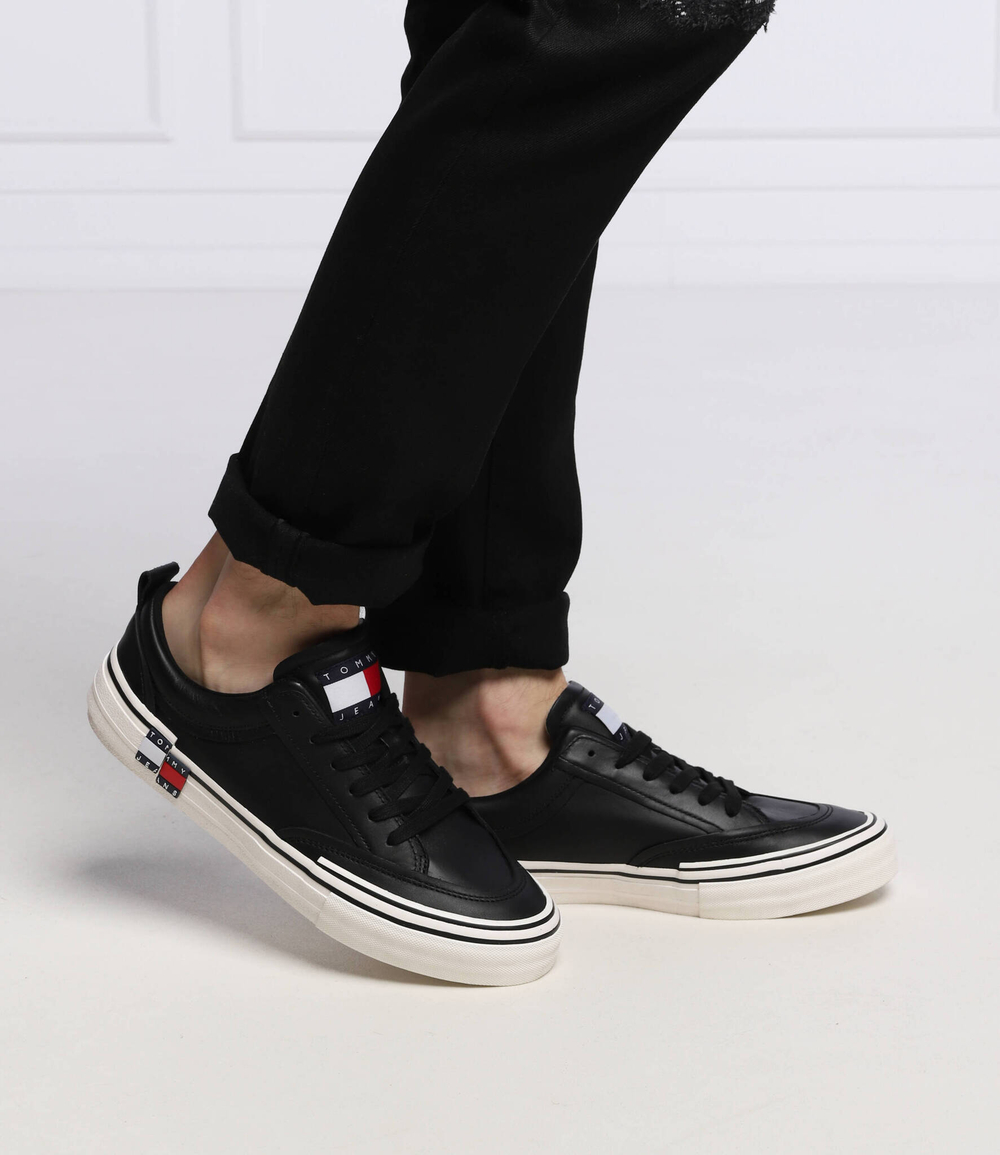 Кожаные кроссовки decon skater Tommy Jeans - черный(EM0EM00984)