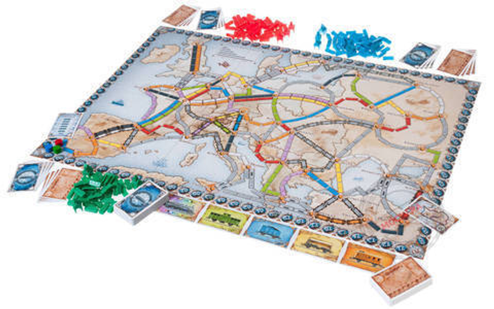 Ticket to Rdie: Europe board