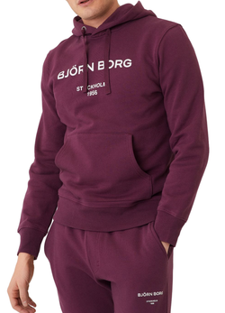 Мужская теннисная кофта Björn Borg Hoodie - Фиолетовый