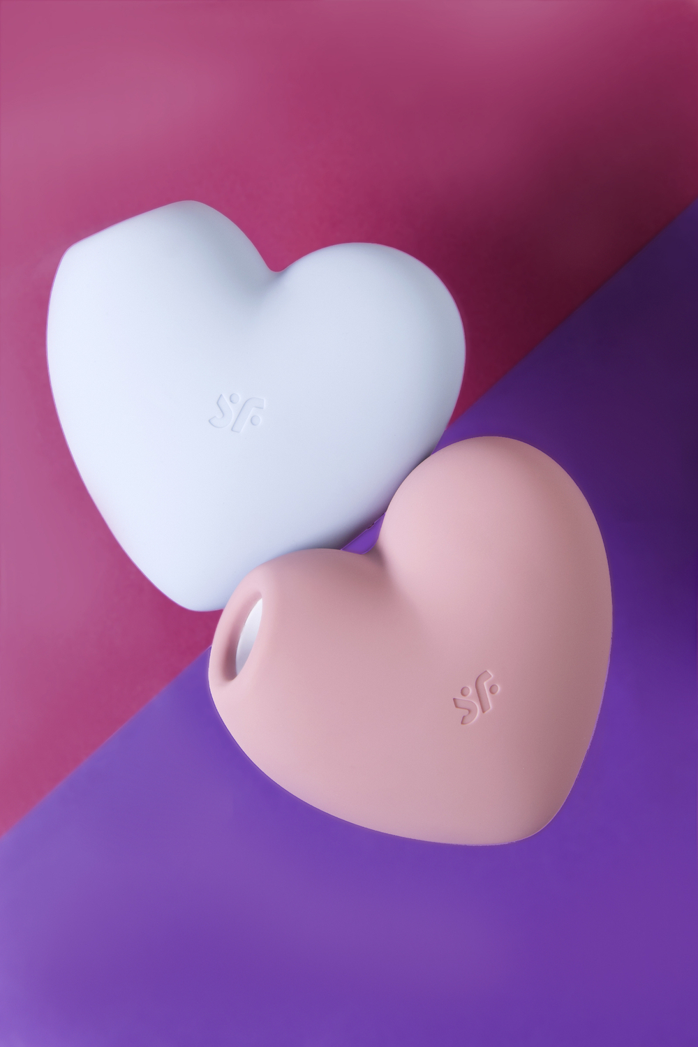 Вакуум-волновой бесконтактный стимулятор клитора Satisfyer Cutie Heart голубой