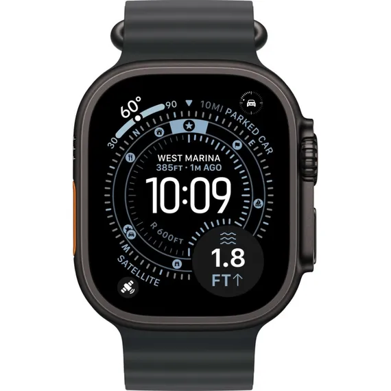 Умные часы Apple Watch Ultra 3 49 мм Black Titanium Ocean Band Черный Black