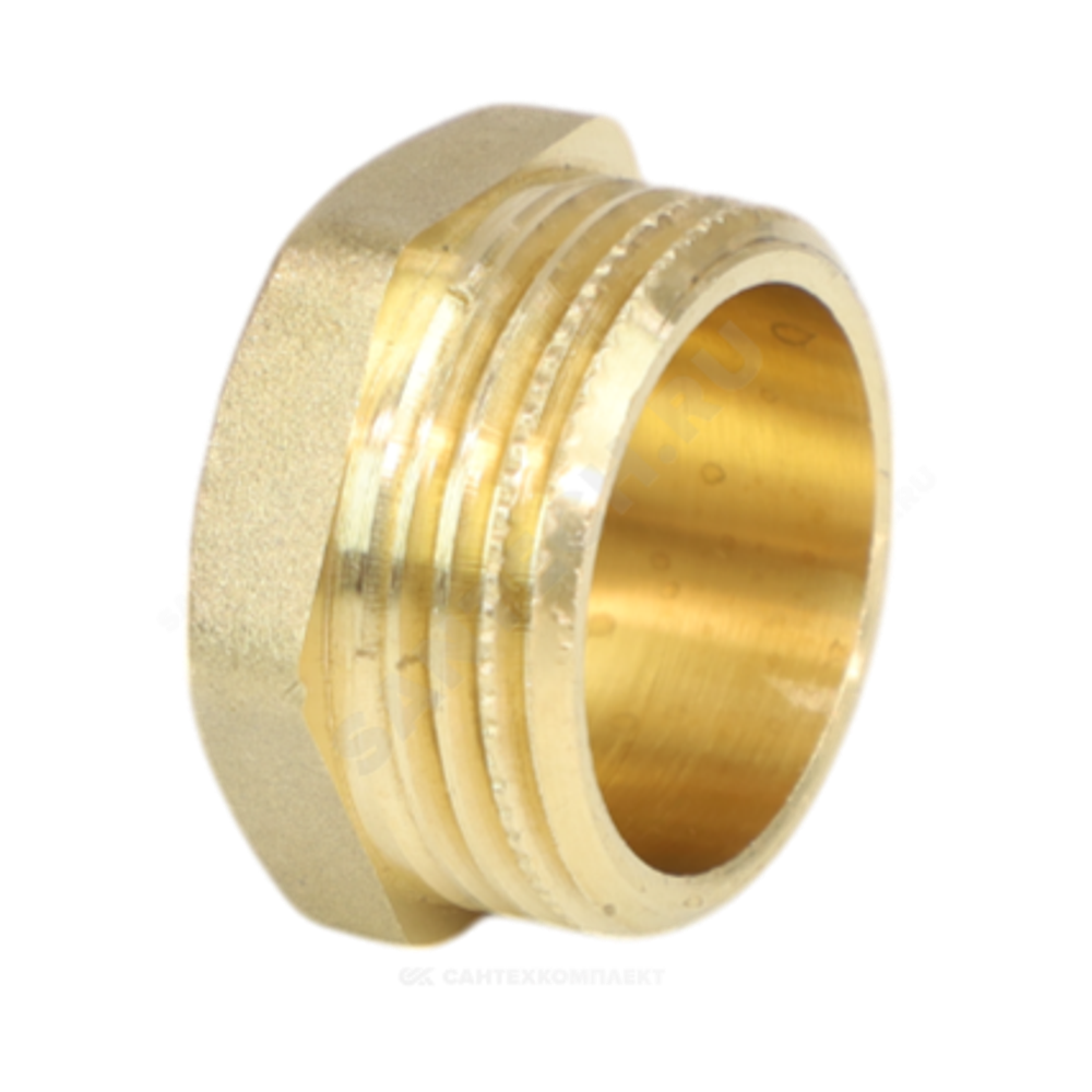 Заглушка латунь Ду 50 (2") НР LD LD.65.505.50