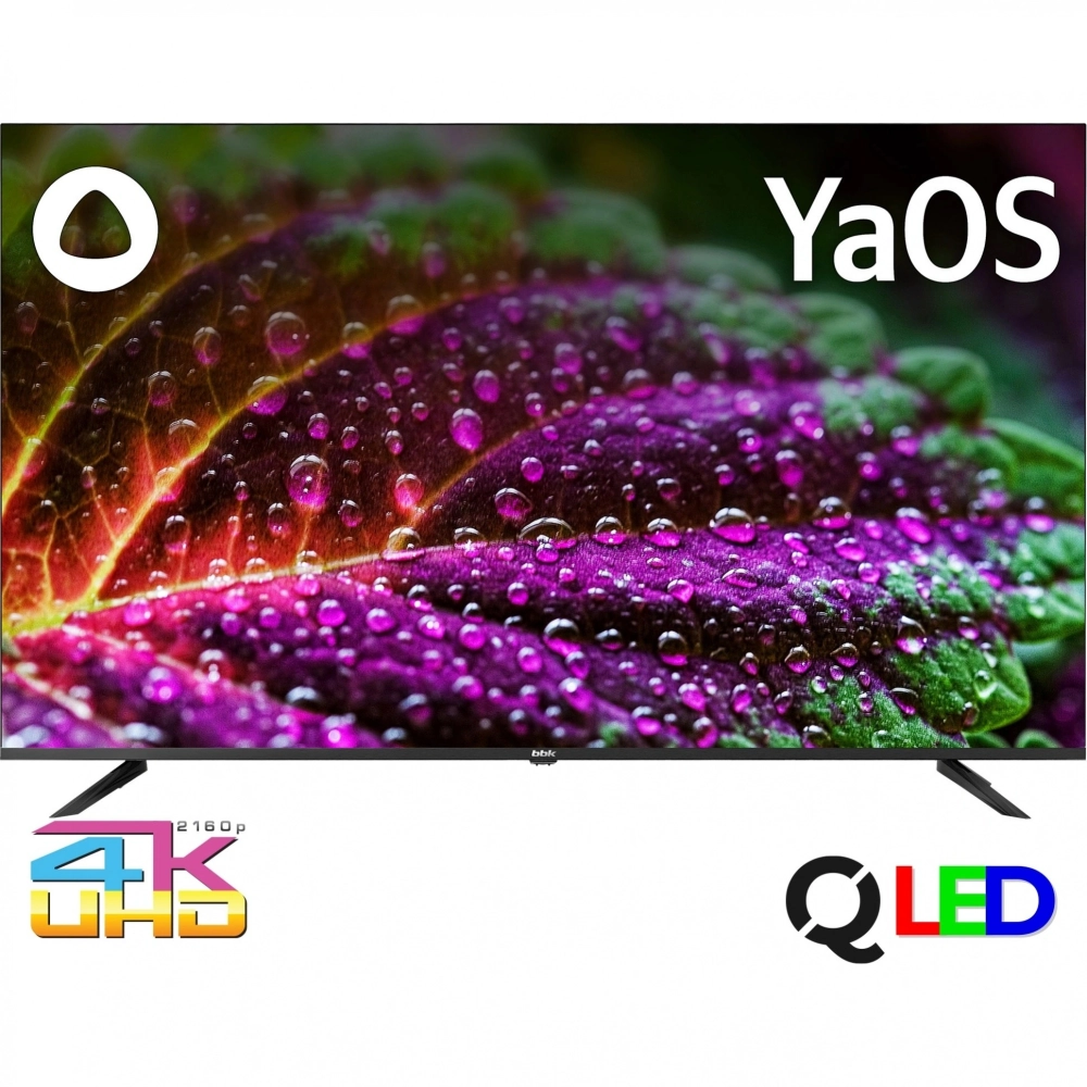 Телевизор BBK 55LED-8260/UTS2C 55" 4K Ultra HD QLED Smart Frameless черный