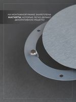 Вентиляционная Решетка РДК 120 Хром