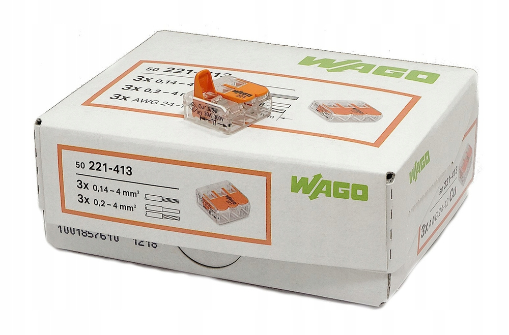Клеммы WAGO 222-413 50 шт.