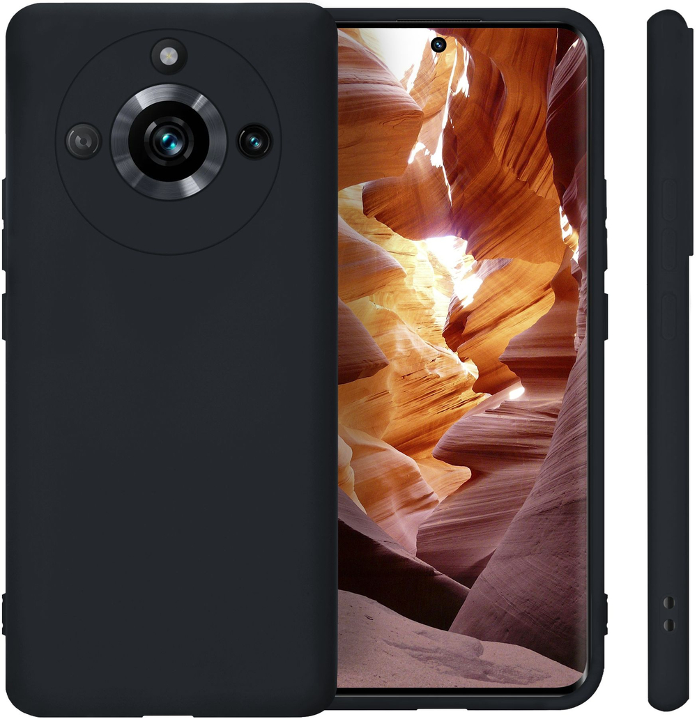 Мягкий Soft Touch чехол из силикона для REALME 11 PRO / 11 PRO PLUS с бархатной подкладкой