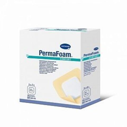 PERMAFOAM comfort - Самоклеящиеся губчатые повязки:8 х 8 см; 10 шт.