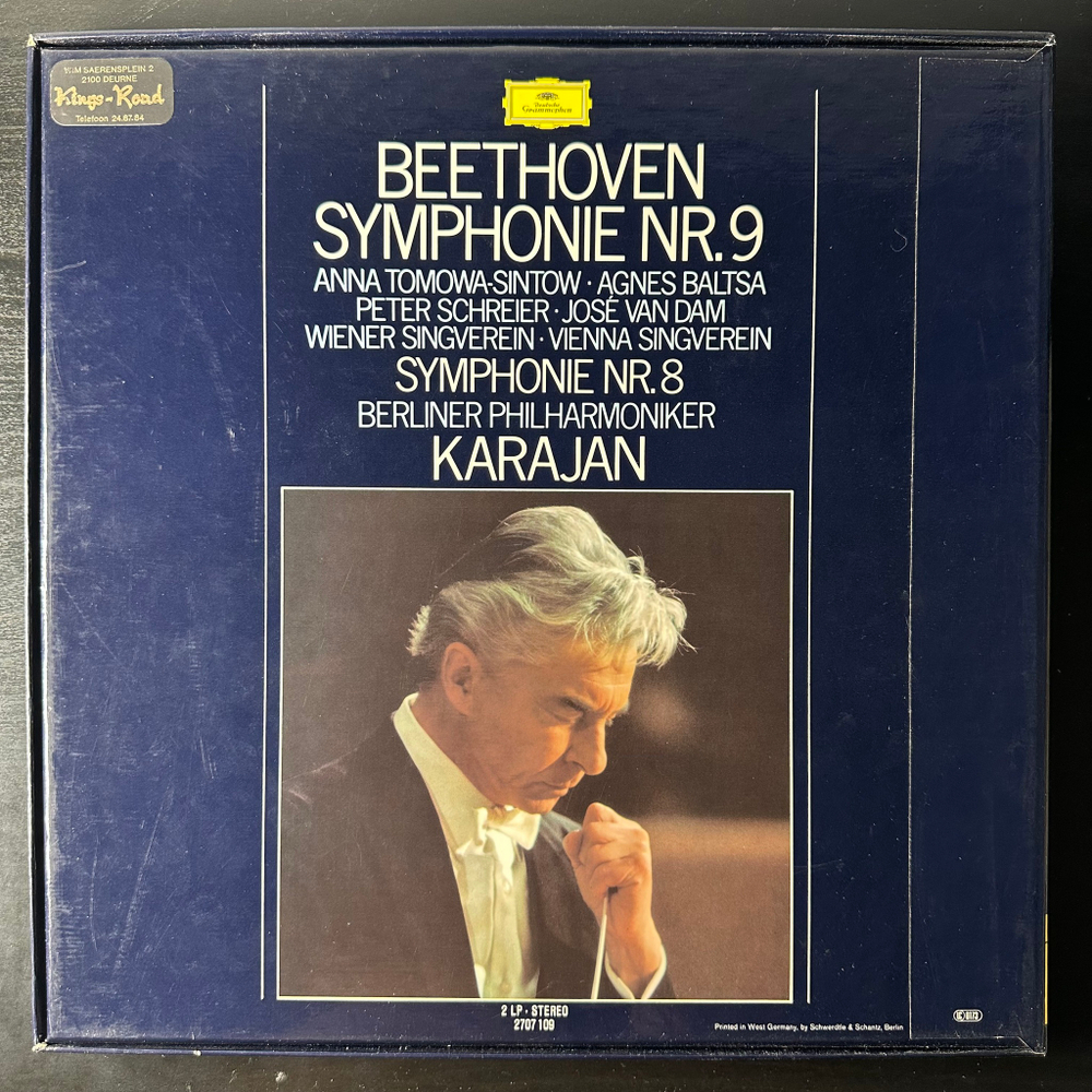 Бетховен - Симфония № 9 / Симфония № 8 2LP (Германия 1977г.)