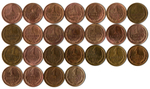 Набор 1 копейка СССР (25 монет без повторов) 1968-91 м,л. №1