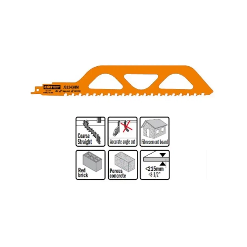 Пилка сабельная специальная 455x12,7x2TPI CMT JS2243HM