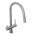 Смеситель для кухни Abelsberg Aera EMF71709CH c вытяжным изливом и возможностью подключения фильтра для воды, цвет глянцевый хром