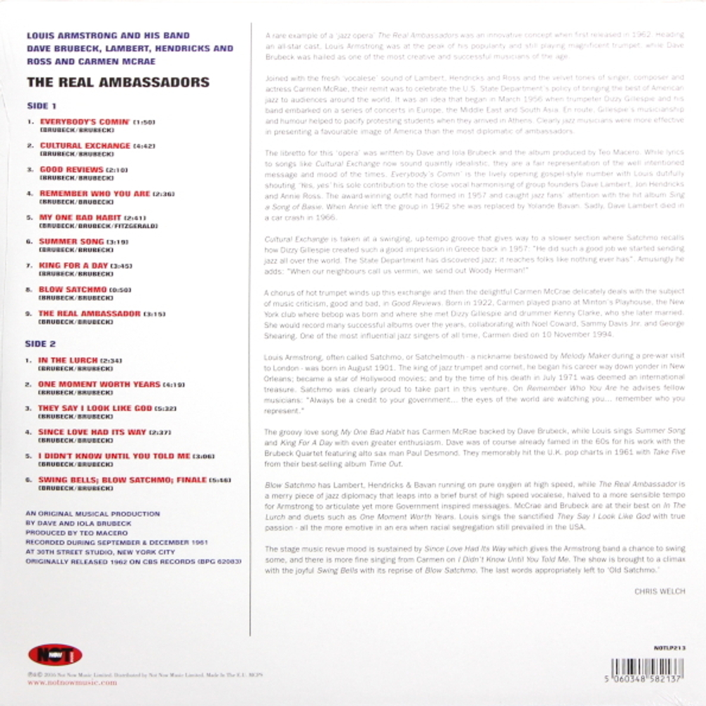 Сборник / The Real Ambassadors (LP)