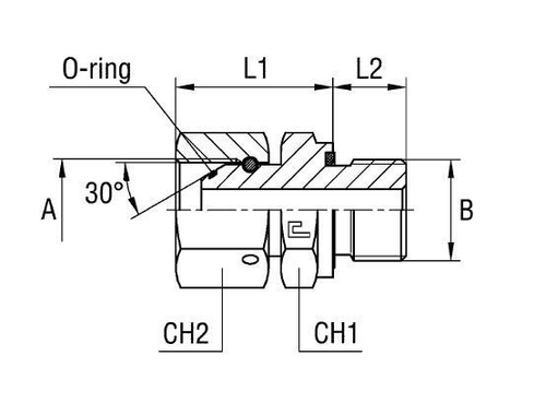 Штуцер FNE BSP 1/4" BSP 1/4"