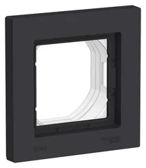 Рамка пластиковая на 1 пост Systeme Electric AtlasDesign Aqua Карбон ATN441001
