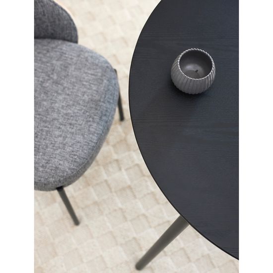 Стол обеденный round, D80 см, черный