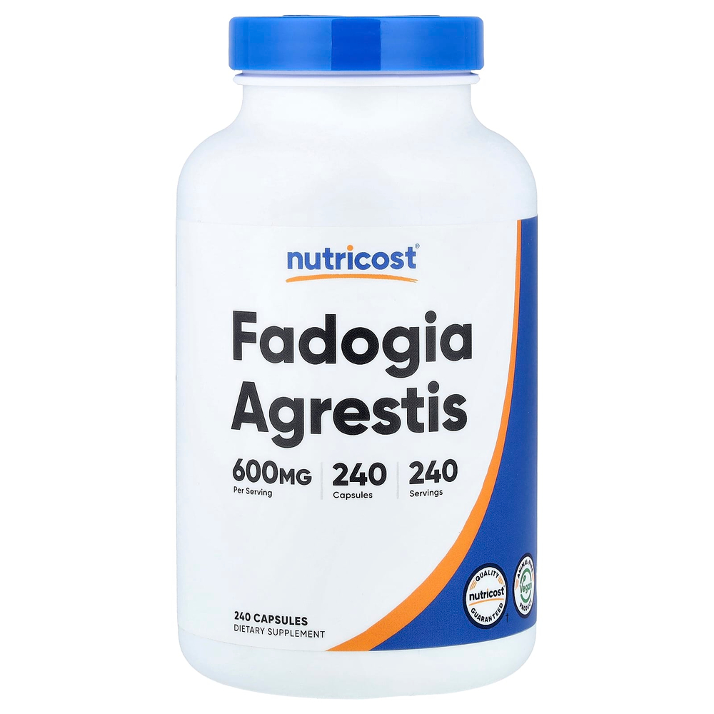 Nutricost, Фадогиа Агрестис (Fadogia Agrestis), 600 мг, 240 капсул