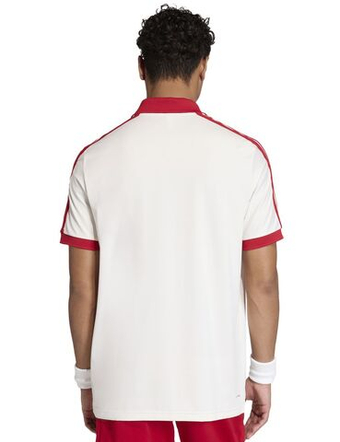 Мужское теннисное поло Adidas Tennis Classics - chalk white/red power