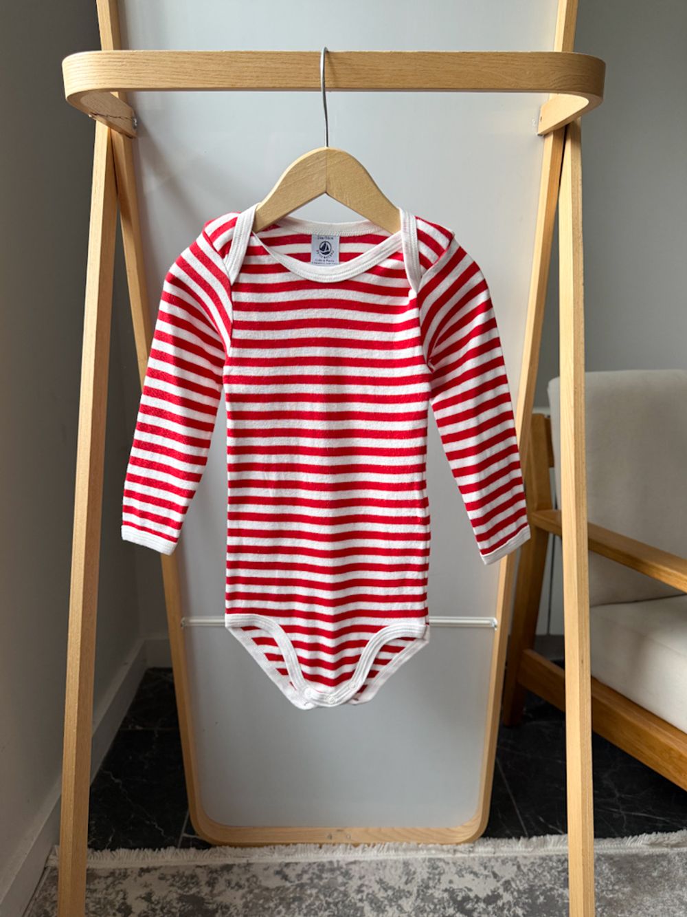 Хлопковое боди Petit Bateau, 86