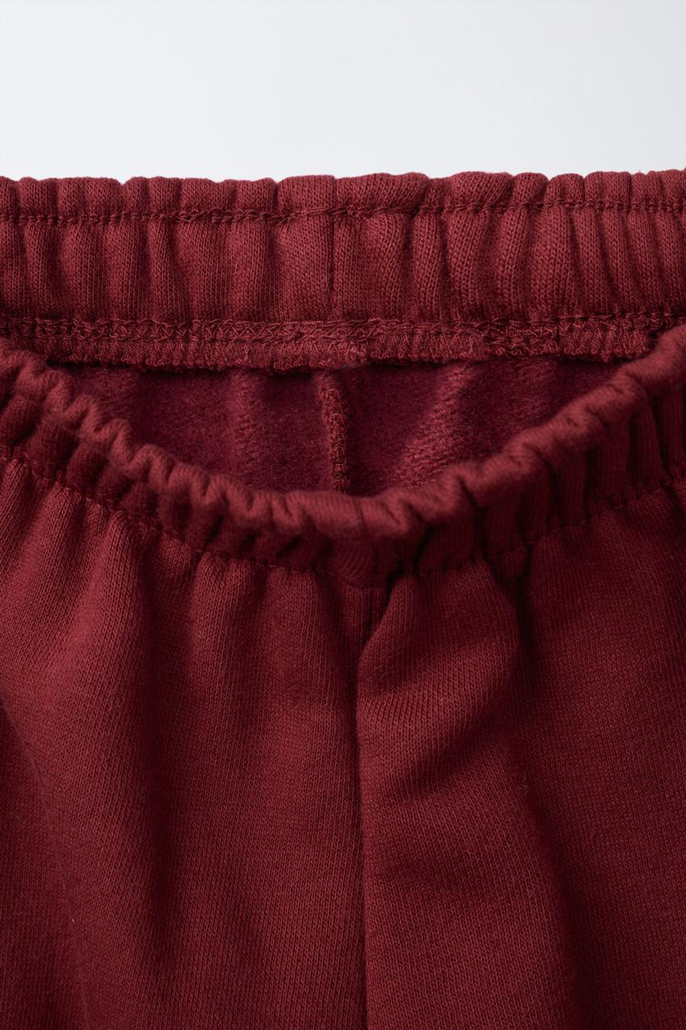 ZARA КОМПЛЕКТ С ТОЛСТОВКОЙ И БРЮКАМИ, КРАСНОВАТЫЙ