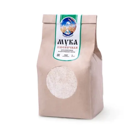 Мука пшеничная цельнозерновая шугуровская, 1 кг