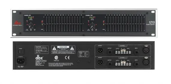 DBX 1215 двухканальный 2/3 октавный графический эквалайзер