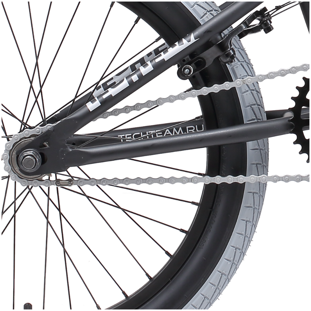 Велосипед BMX TechTeam Mack (2020) черный/белый 21" (требует финальной сборки)