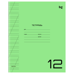 Тетрадь 12л., косая линия "UniTone. MIX", пластиковая обложка, BG