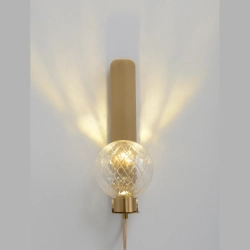 Бра Crystal Lux BELLA AP1 BRASS