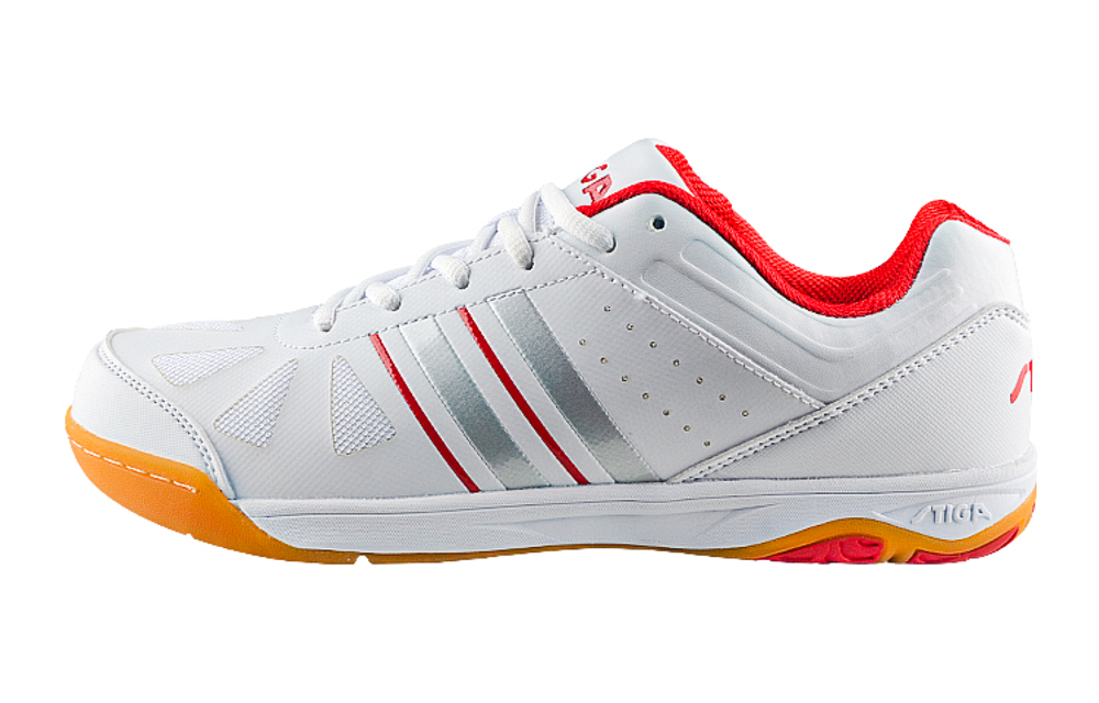 Stiga Breathable, Slip Resistant, And Abrasion Resistant Low top Training Shoes Unisex White Red