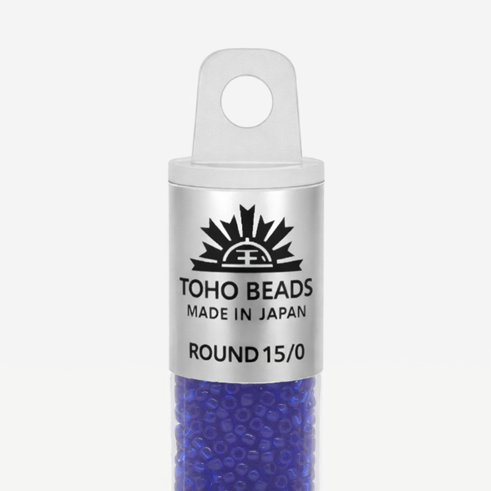 Японский бисер TOHO Round 15/0 (№8), прозрачный