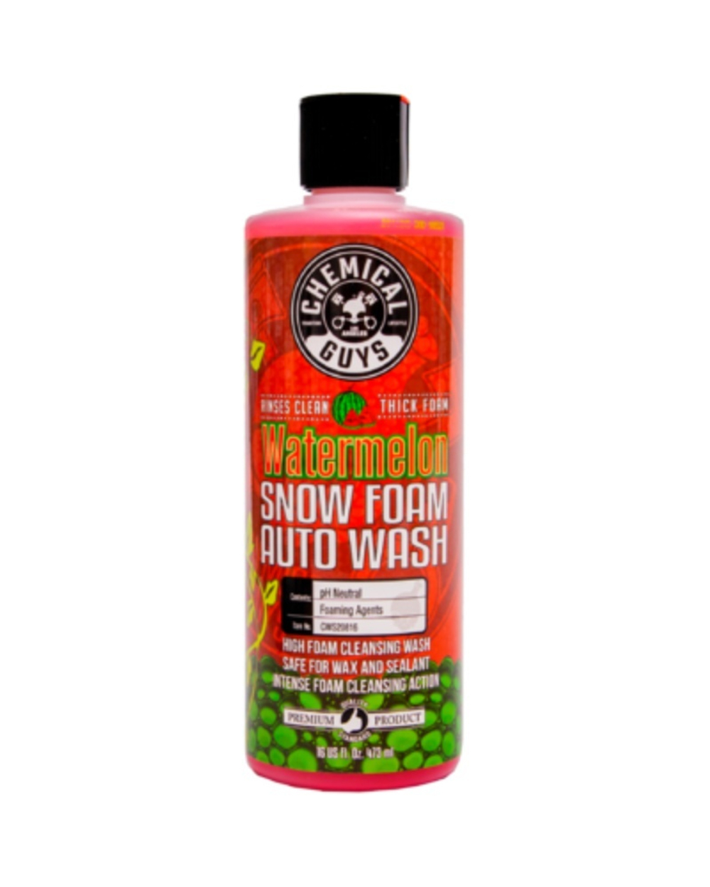 Chemical Guys Шампунь для ручной мойки WATERMELON SNOW FOAM 473 мл.