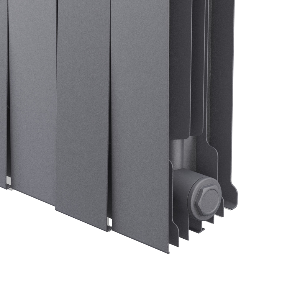 Радиатор биметаллический Royal Thermo PianoForte 200 Серебристый - 12 секц.