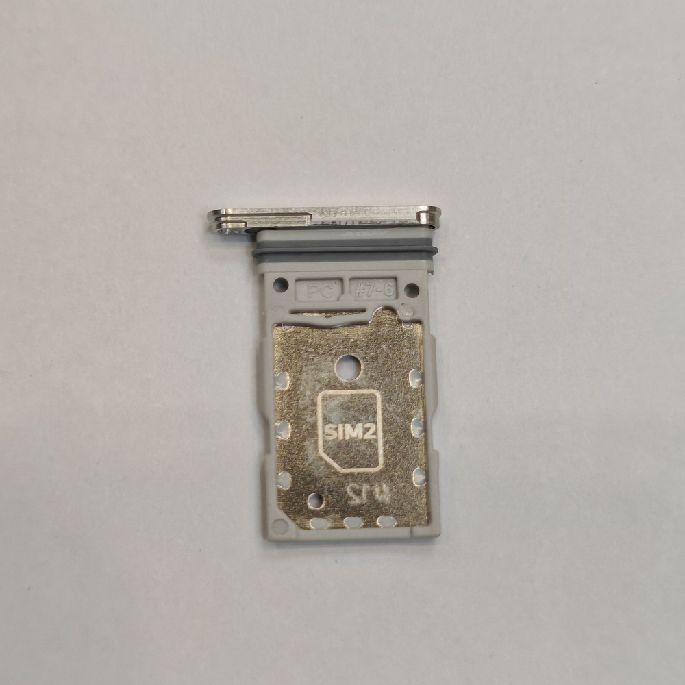 Сим лоток для Samsung S24 (S921) / S24 Plus (S926) Держатель Sim. Оригинальное качество (Цвет: Коричневый / Оранжевый)