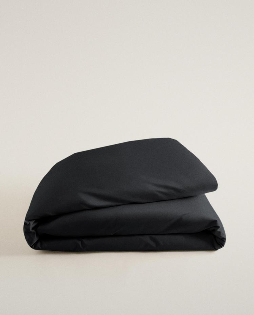 ZARA HOME (300 НИТЕЙ) ПОДОДЕЯЛЬНИК ИЗ ХЛОПКА ПЕРКАЛЬ, ТЕМНО-СИНИЙ